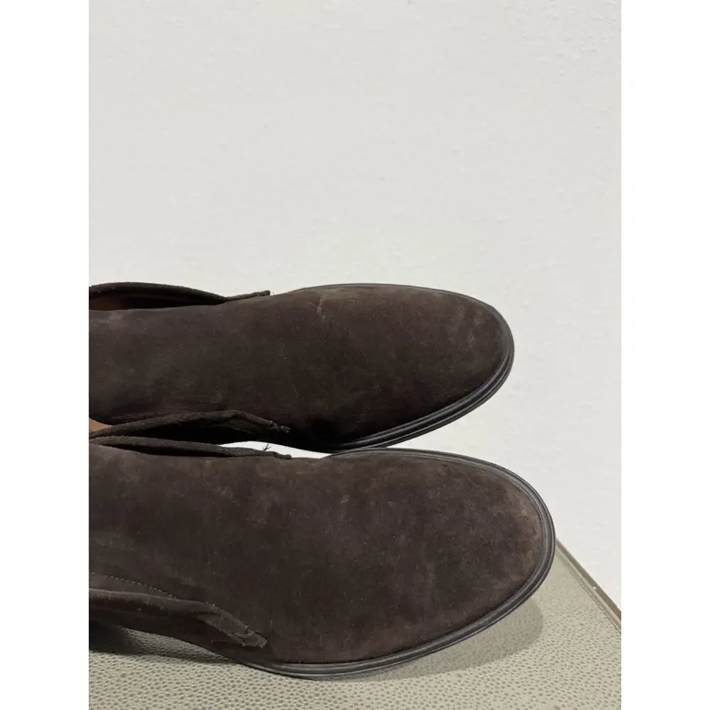 Peter Millar Excursionist Chukka Suede Slip On Boots Brown Men's Size 10.5